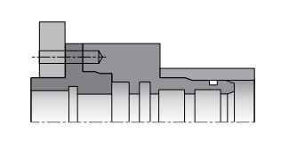 Kastaş technical drawing showing the seal groove and dynamic surface location in a hydraulic cylinder